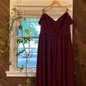 Maroon bridesmaid dress - size 24